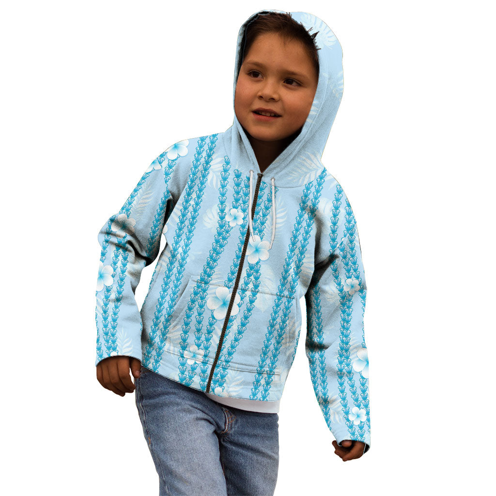 Hawaii Queen Liliuokalani Kid Hoodie Blue Lei Pua Kalaunu LT05 - Polynesian Pride