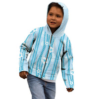 Hawaii Queen Liliuokalani Kid Hoodie Blue Lei Pua Kalaunu LT05 - Polynesian Pride