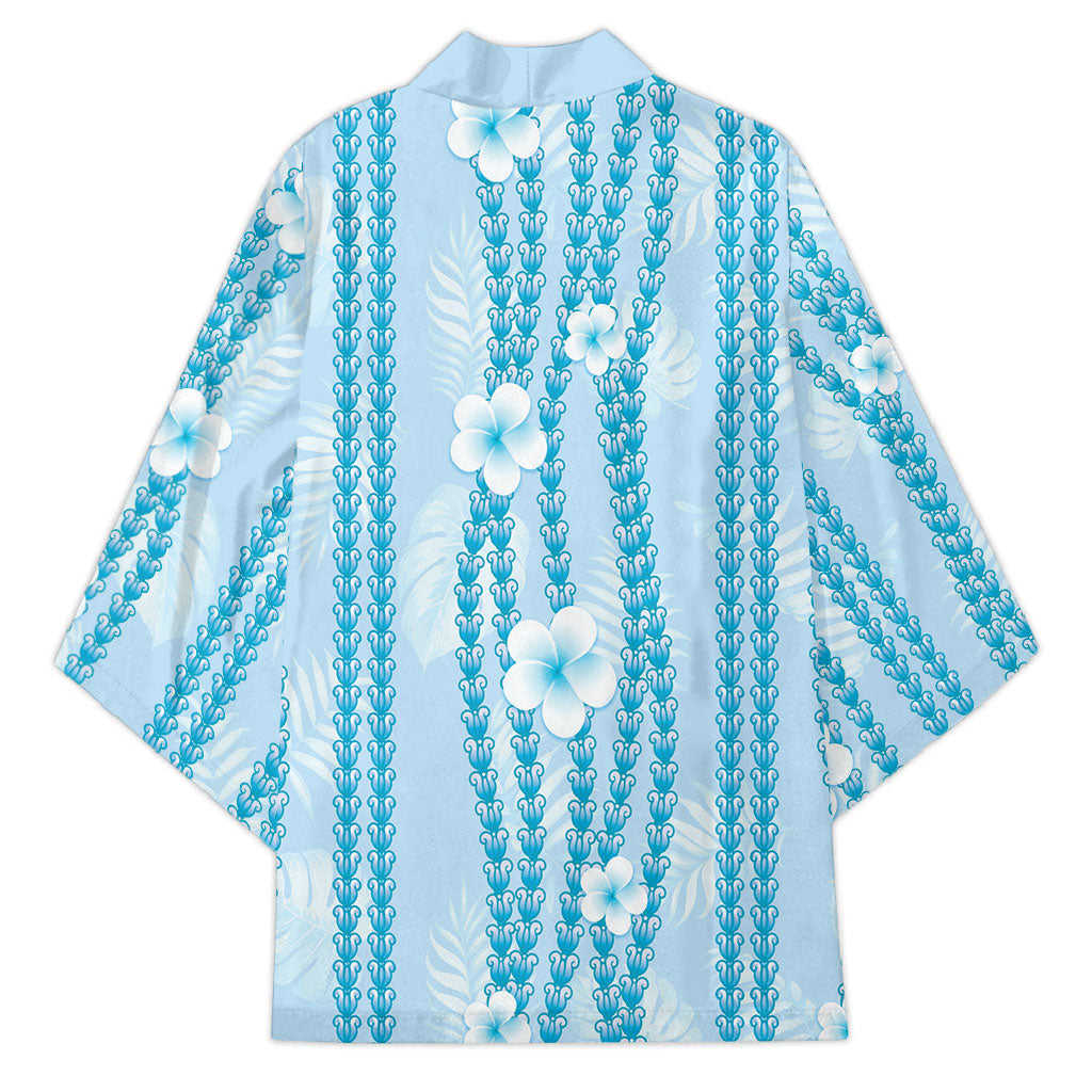Hawaii Queen Liliuokalani Kimono Blue Lei Pua Kalaunu LT05 - Polynesian Pride