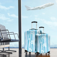 Hawaii Queen Liliuokalani Luggage Cover Blue Lei Pua Kalaunu LT05 - Polynesian Pride
