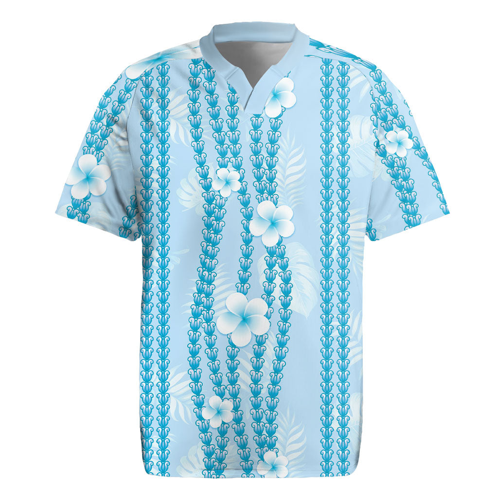 Hawaii Queen Liliuokalani Rugby Jersey Blue Lei Pua Kalaunu LT05 Blue - Polynesian Pride
