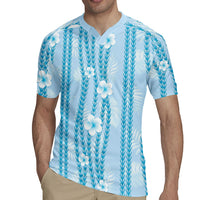 Hawaii Queen Liliuokalani Rugby Jersey Blue Lei Pua Kalaunu LT05 - Polynesian Pride