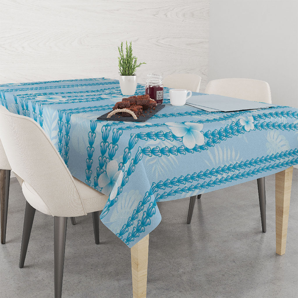 Hawaii Queen Liliuokalani Tablecloth Blue Lei Pua Kalaunu LT05 - Polynesian Pride