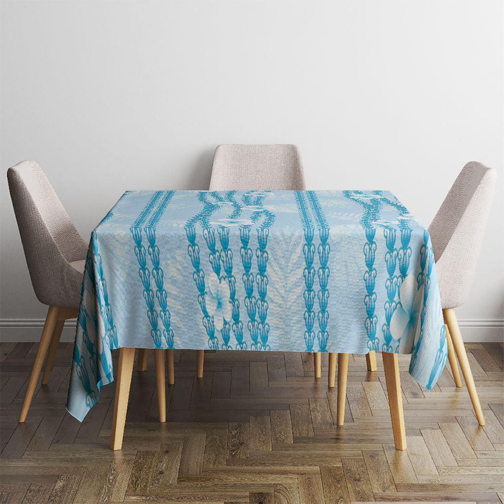 Hawaii Queen Liliuokalani Tablecloth Blue Lei Pua Kalaunu LT05 - Polynesian Pride