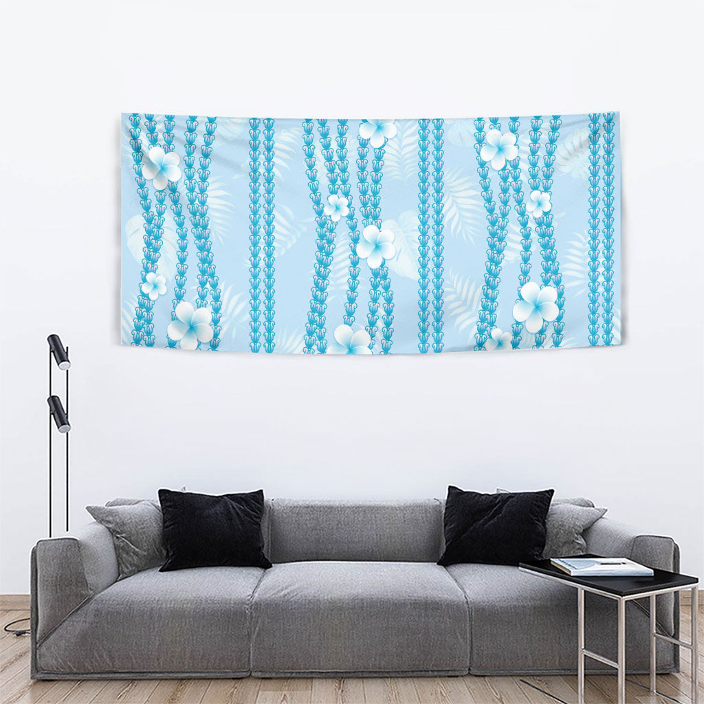 Hawaii Queen Liliuokalani Tapestry Blue Lei Pua Kalaunu LT05 - Polynesian Pride