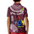 Cook Islands Mangaia Kid Polo Shirt Coat Of Arms Plumeria Polynesian Turtle LT05 - Polynesian Pride