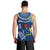 Cook Islands Pukapuka Men Tank Top Coat Of Arms Plumeria Polynesian Turtle LT05 - Polynesian Pride