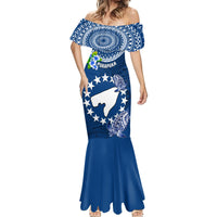 Cook Islands Pukapuka Mermaid Dress Coat Of Arms Plumeria Polynesian Turtle LT05 - Polynesian Pride