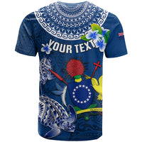 Personalized Cook Islands Pukapuka T Shirt Coat Of Arms Plumeria Polynesian Turtle LT05 - Polynesian Pride