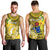 Cook Islands Aitutaki Men Tank Top Coat Of Arms Plumeria Polynesian Turtle LT05 - Polynesian Pride