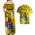 Personalized Cook Islands Aitutaki Couples Matching Off Shoulder Maxi Dress and Hawaiian Shirt Coat Of Arms Plumeria Polynesian Turtle LT05 - Polynesian Pride