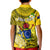 Personalized Cook Islands Aitutaki Kid Polo Shirt Coat Of Arms Plumeria Polynesian Turtle LT05 - Polynesian Pride