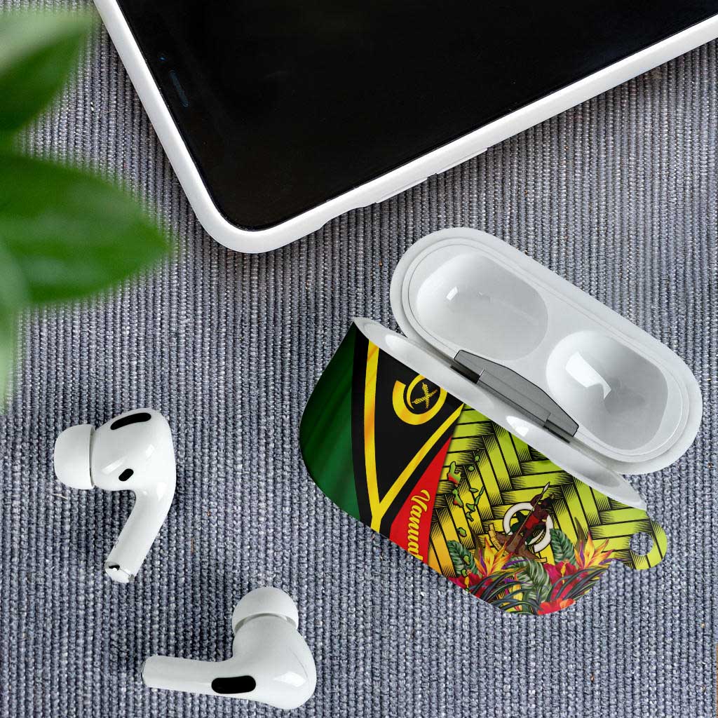 Vanuatu Constitution Day AirPods Case Long Live Vanuatu LT05 - Polynesian Pride