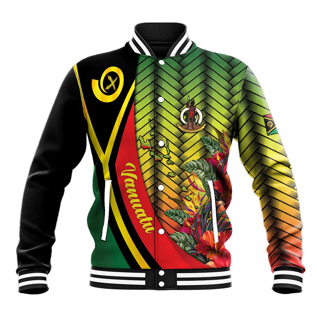 Vanuatu Constitution Day Baseball Jacket Long Live Vanuatu LT05 Unisex Colorful - Polynesian Pride