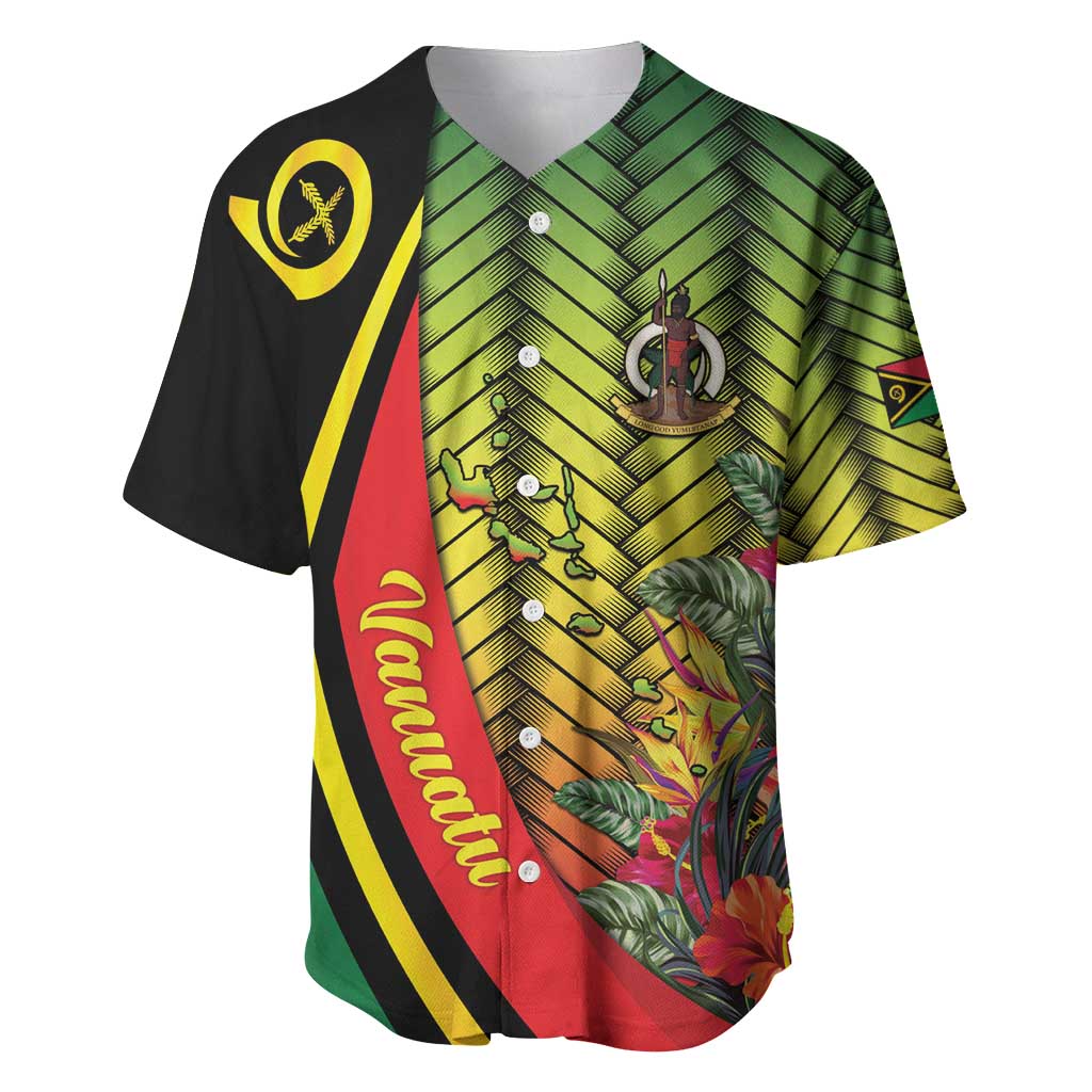 Vanuatu Constitution Day Baseball Jersey Long Live Vanuatu - Polynesian Pride