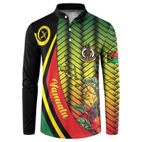 Vanuatu Constitution Day Button Sweatshirt Long Live Vanuatu LT05 Colorful - Polynesian Pride