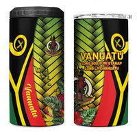 Vanuatu Constitution Day 4 in 1 Can Cooler Tumbler Long Live Vanuatu LT05 One Size: 16 oz Colorful - Polynesian Pride