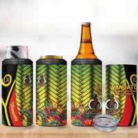 Vanuatu Constitution Day 4 in 1 Can Cooler Tumbler Long Live Vanuatu LT05 - Polynesian Pride