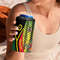 Vanuatu Constitution Day 4 in 1 Can Cooler Tumbler Long Live Vanuatu LT05 - Polynesian Pride