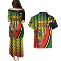 Vanuatu Constitution Day Couples Matching Puletasi and Hawaiian Shirt Long Live Vanuatu LT05 - Polynesian Pride