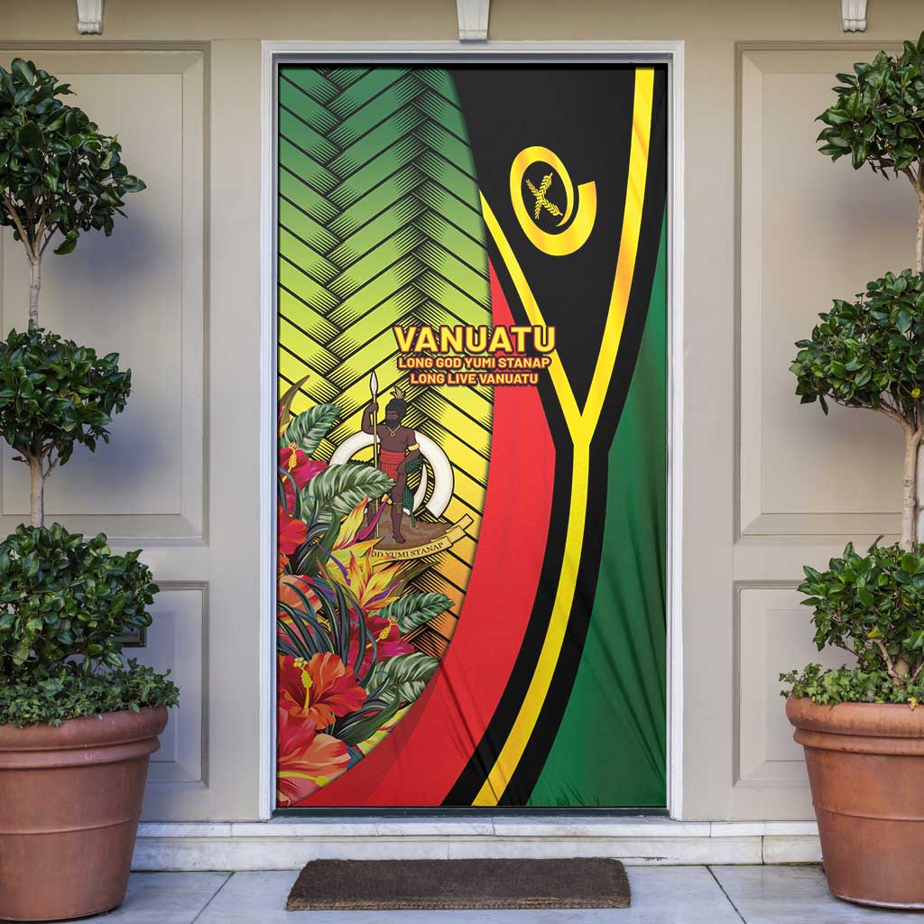 Vanuatu Constitution Day Door Cover Long Live Vanuatu LT05 Colorful - Polynesian Pride