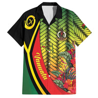 Vanuatu Constitution Day Family Matching Off The Shoulder Long Sleeve Dress and Hawaiian Shirt Long Live Vanuatu - Polynesian Pride