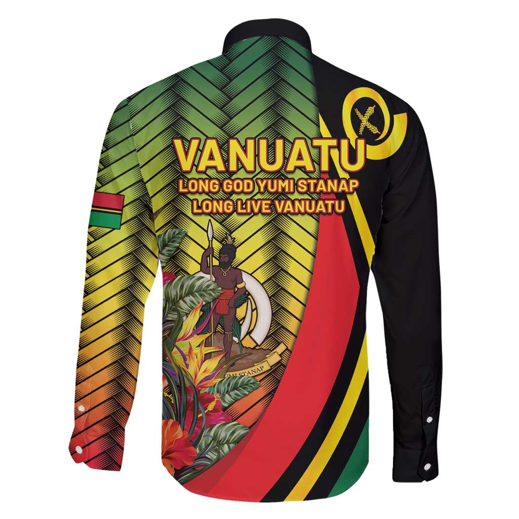 Vanuatu Constitution Day Family Matching Short Sleeve Bodycon Dress and Hawaiian Shirt Long Live Vanuatu - Polynesian Pride