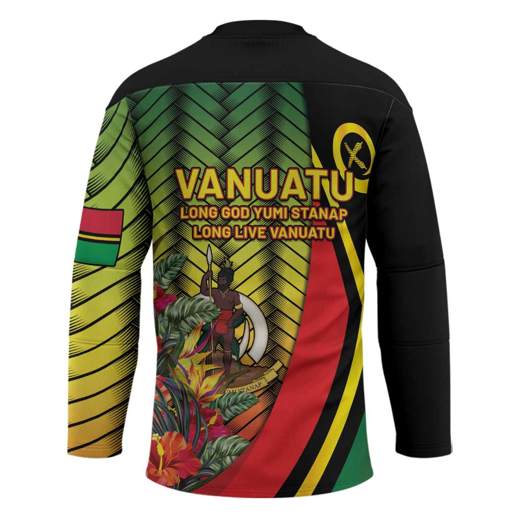 Vanuatu Constitution Day Hockey Jersey Long Live Vanuatu LT05 - Polynesian Pride