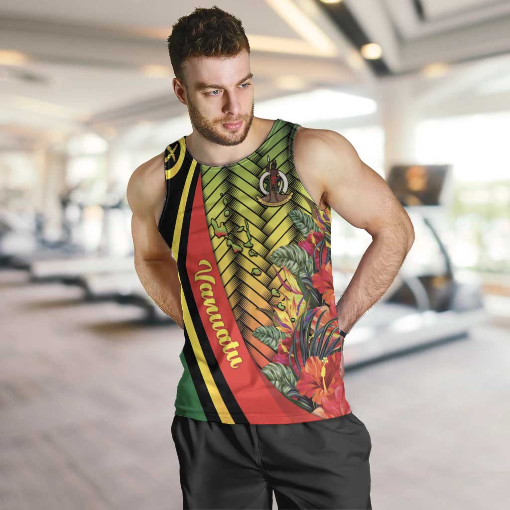 Vanuatu Constitution Day Men Tank Top Long Live Vanuatu LT05 Colorful - Polynesian Pride