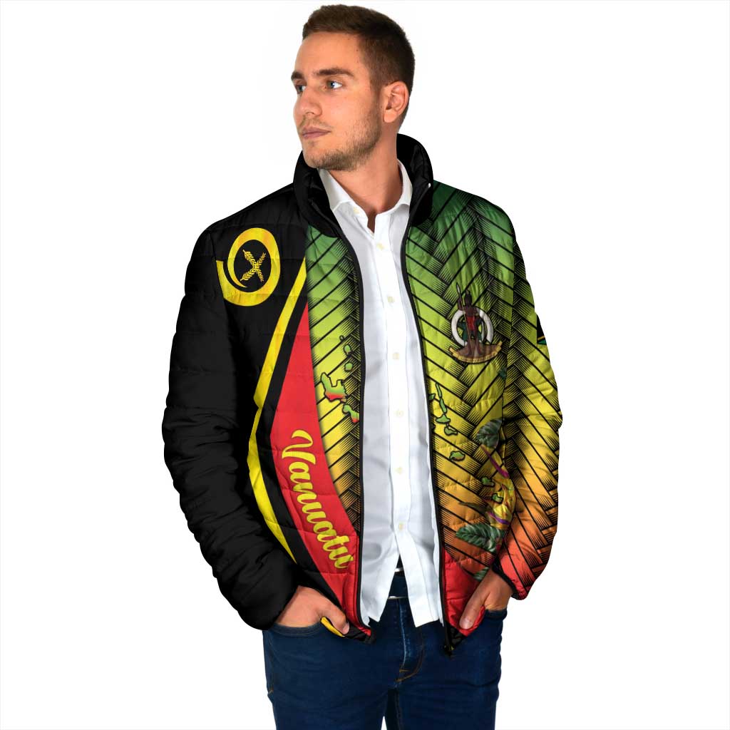 Vanuatu Constitution Day Padded Jacket Long Live Vanuatu LT05 - Polynesian Pride