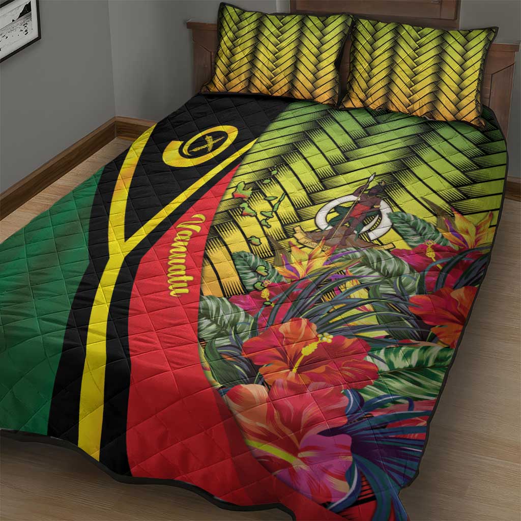 Vanuatu Constitution Day Quilt Bed Set Long Live Vanuatu - Polynesian Pride