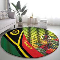 Vanuatu Constitution Day Round Carpet Long Live Vanuatu - Polynesian Pride