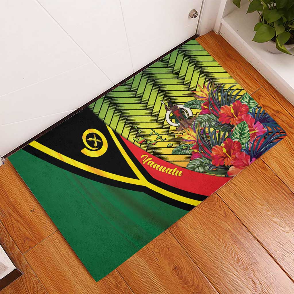 Vanuatu Constitution Day Rubber Doormat Long Live Vanuatu LT05 - Polynesian Pride