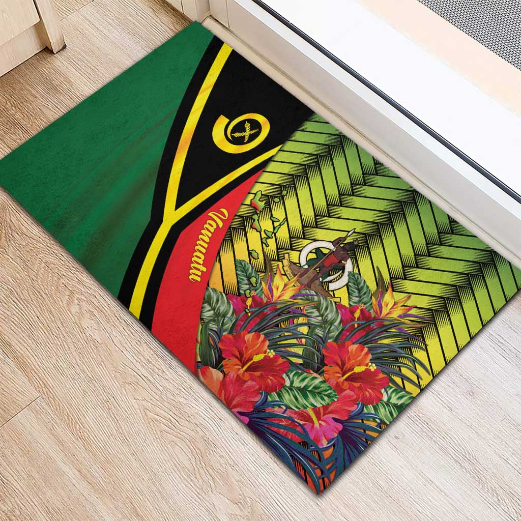 Vanuatu Constitution Day Rubber Doormat Long Live Vanuatu LT05 - Polynesian Pride