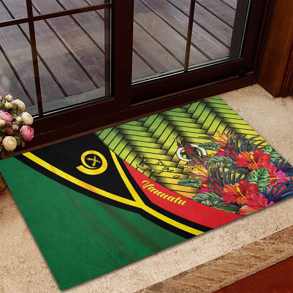Vanuatu Constitution Day Rubber Doormat Long Live Vanuatu LT05 - Polynesian Pride