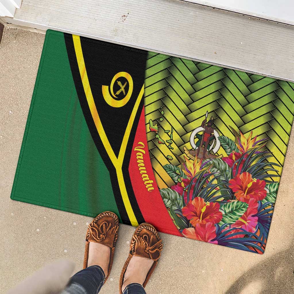 Vanuatu Constitution Day Rubber Doormat Long Live Vanuatu LT05 - Polynesian Pride