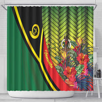Vanuatu Constitution Day Shower Curtain Long Live Vanuatu - Polynesian Pride