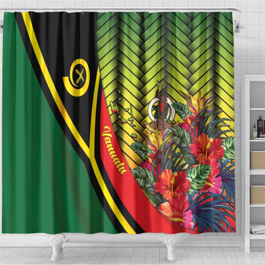 Vanuatu Constitution Day Shower Curtain Long Live Vanuatu - Polynesian Pride
