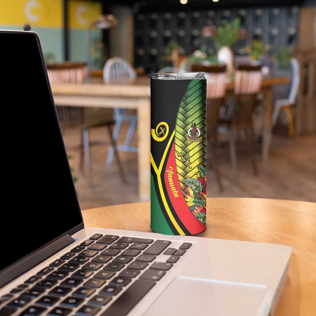 Vanuatu Constitution Day Skinny Tumbler Long Live Vanuatu - Polynesian Pride