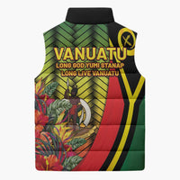 Vanuatu Constitution Day Sleeveless Puffer Jacket Long Live Vanuatu LT05 - Polynesian Pride