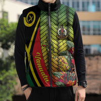 Vanuatu Constitution Day Sleeveless Puffer Jacket Long Live Vanuatu LT05 - Polynesian Pride