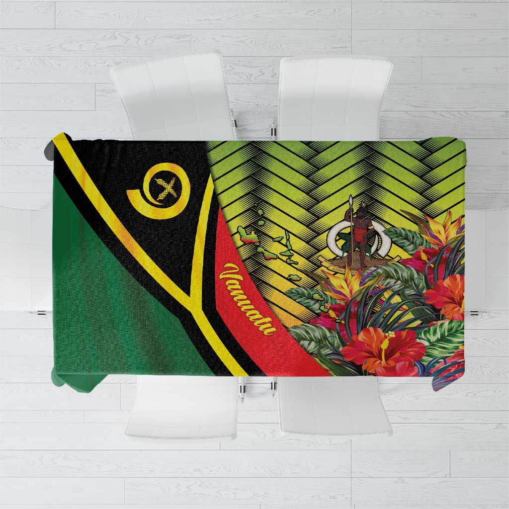 Vanuatu Constitution Day Tablecloth Long Live Vanuatu LT05 Colorful - Polynesian Pride