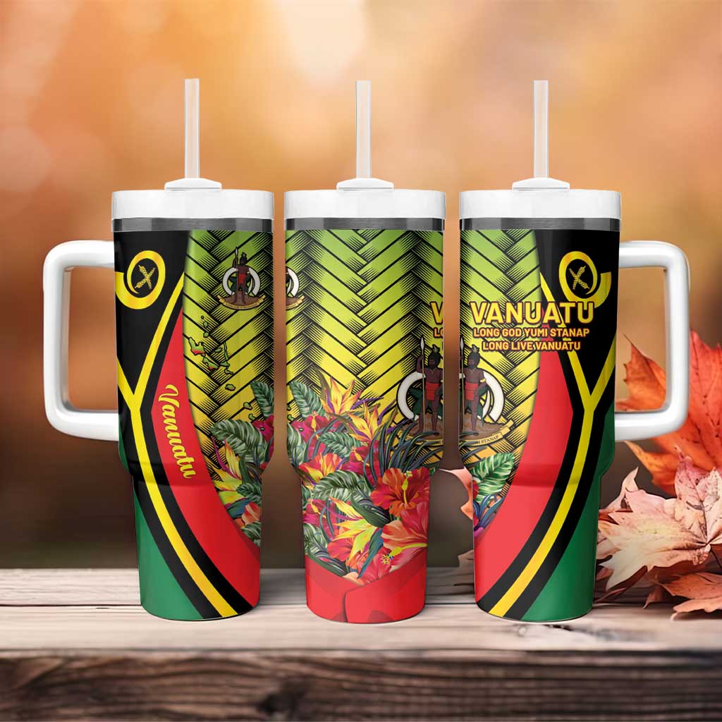 Vanuatu Constitution Day Tumbler With Handle Long Live Vanuatu - Polynesian Pride