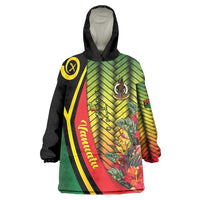 Vanuatu Constitution Day Wearable Blanket Hoodie Long Live Vanuatu - Polynesian Pride