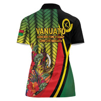 Vanuatu Constitution Day Women Polo Shirt Long Live Vanuatu LT05 - Polynesian Pride