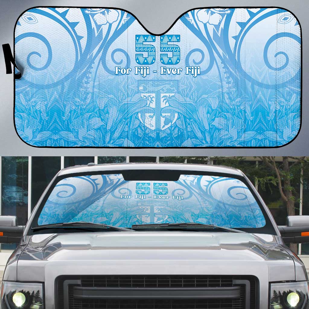 Fiji Day Auto Sun Shade 55th Anniversary Forever Fiji - Polynesian Pride