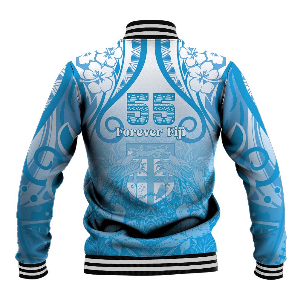 Fiji Day Baseball Jacket 55th Anniversary Forever Fiji - Polynesian Pride