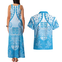 Fiji Day Couples Matching Tank Maxi Dress and Hawaiian Shirt 55th Anniversary Forever Fiji - Polynesian Pride