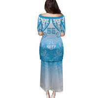 Fiji Day Family Matching Puletasi and Hawaiian Shirt 55th Anniversary Forever Fiji - Polynesian Pride