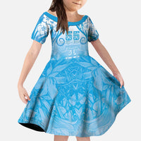 Fiji Day Kid Short Sleeve Dress 55th Anniversary Forever Fiji - Polynesian Pride